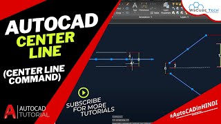 How to Draw Center Line in AutoCAD (Centerline Command)  Hindi