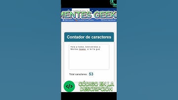 Crea un contador de caracteres - #HTML, #CSS y #JavaScript 💻 | Tutorial fácil #desarrollofrontend