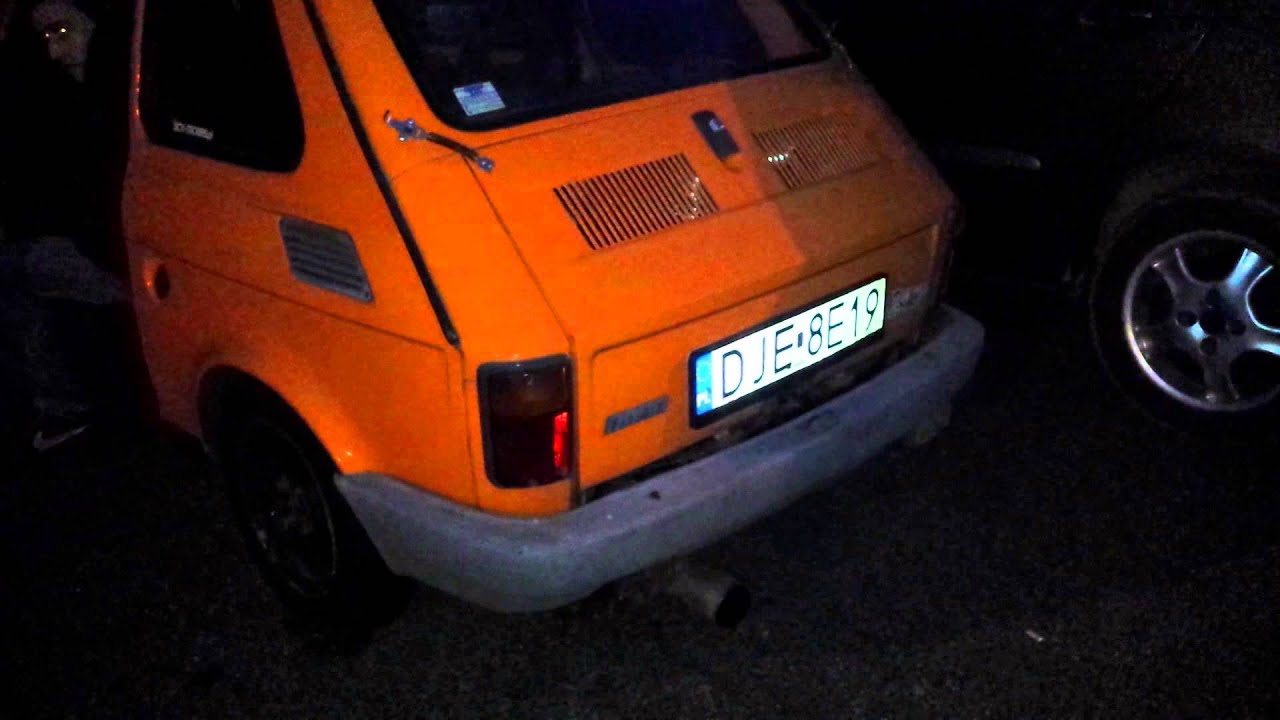 Fiat 126p maluch 900cm SWAP exhaust sound YouTube