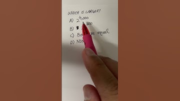 Which is Larger? #exponents #exponentialproblem #powers #comparingnumbers #themathscholar23 #satmath