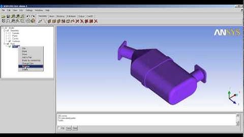 LearnCAx Soft Demo - ANSYS ICEMCFD - Geom - How to open and save projects