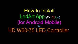 HD W60-75 Led Control Full Colour LedArt App Settings screenshot 5