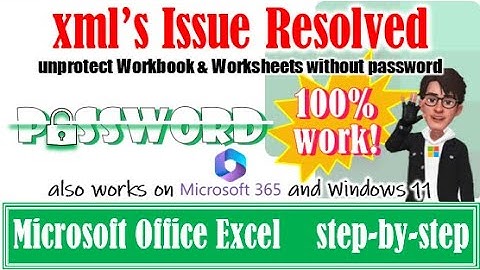 #latest Unprotect Excel sheet without knowing the password🔥 Work on Office 365 & Windows 11 #excel
