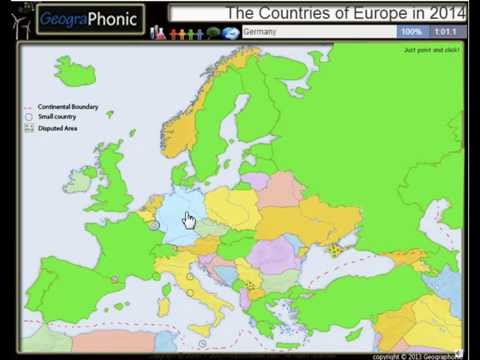 ประเทศของยุโรปในปี 2015 แผนที่ยุโรปใหม่รวมโคโซโวและไครเมียเป็นส่วนหนึ่งของรัสเซีย