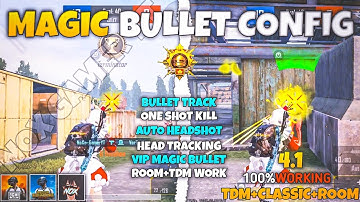 BGMI 4.1🔥MAGIC BULLET TRACKING AUTOHEADSHOT CONFIG FILE | HIGH DAMAGE AIMBOT CONFIG BGMI 4.1
