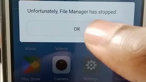 Unfortunately File Manager Has Stopped Error Fix , On Android Phone ...👍