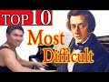 ショパンエチュード最も難しい曲１０選/Top 10 Most Difficult Piano pieces (Chopin etude )