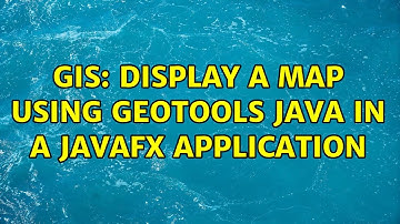GIS: Display a map using geotools java in a javafx application