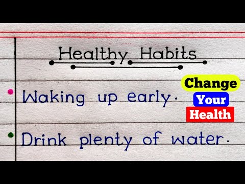 Healthy Habits That Will Change Your Life | Healthy Habits | Good Habits | English Writing |