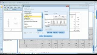 Formatting Crosstabs in SPSS