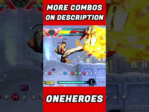 👊RYU COMBO FEAT.WOLVERINE/SPIDER-MAN!彡🕷 #shorts #umvc3 #ultimatemarvelvscapcom3 #mvc3