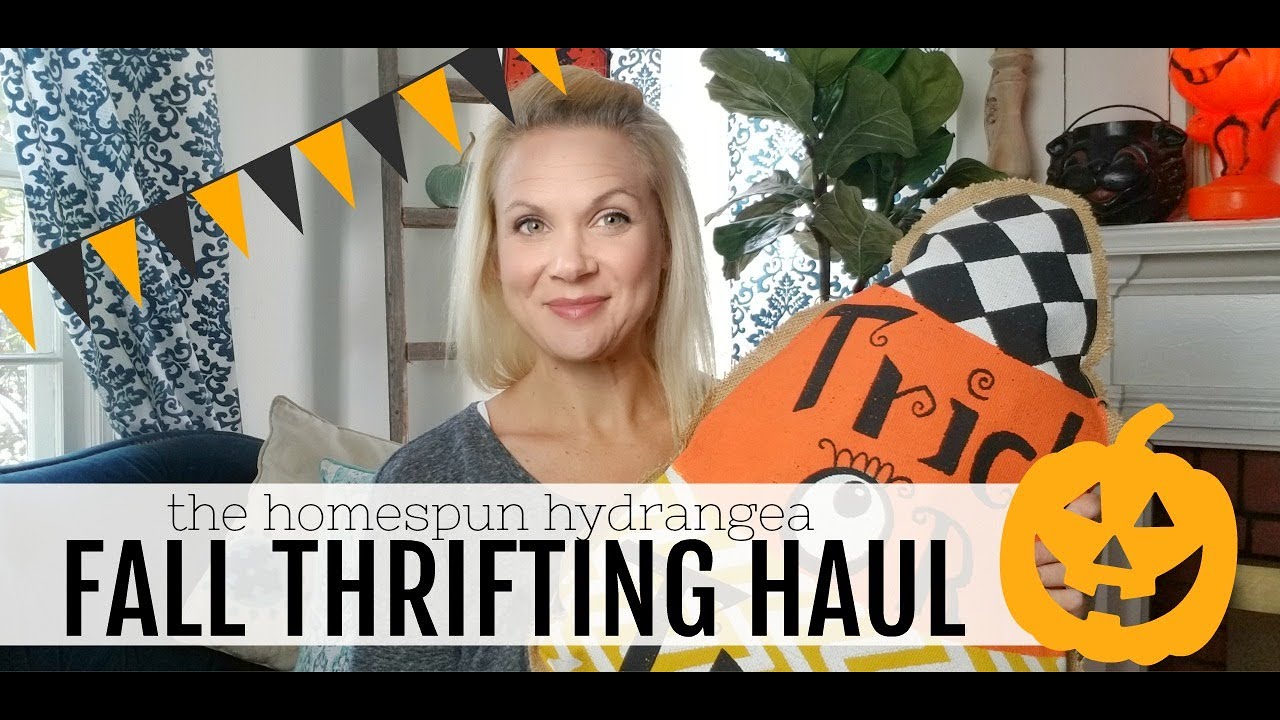 THRIFT WITH ME Fall Thrift Store Haul Halloween Vintage Finds on a ...