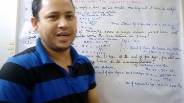 DAV Class 8 Maths | Direct and Inverse Variation | Chapter-4 | Worksheet-2 Qns. 7 to 12 (Part-2)