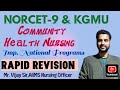 NORCET-9| KGMU| CHN| National Health Programs|