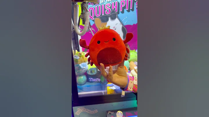 A free Squishmallow claw machine - best day ever!! #squishmallows #clawmachine #shorts