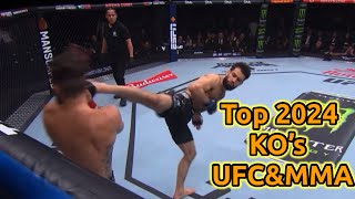 THE BEST UFC \& MMA KNOCKOUTS OF 2024
