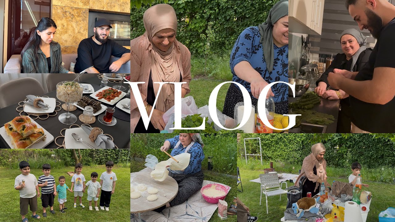 TÜM SÜLALE BİR ARADA, BAHÇECDE MANGAL GÜNÜ, DÜNÜRLER BULUŞTU, BACIMDA 5 ÇAYI - GÜNLÜK VLOG
