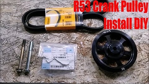 R53 Mini Cooper S Alta 2% Overdrive Pulley Install