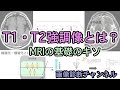 T1強調像、T2強調像とは？~MRIの基礎のキソ~