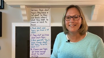 Writers Think About What They Know A Lot About - Language Arts, Writing, Grades Pre-K - 2