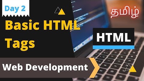 Basic HTML Tags | Web development (Tamil) |  Coding Awareness #tamil #html