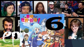 KONOSUBA EPISODE 1X6 REACTION MASHUP　この素晴らしい世界に祝福を！