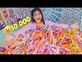 Mixing together all my 10000 crayons into giant crayons insane challengegiveaway