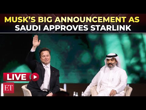 Elon Musk makes stunning announcement on Starlink deal in Saudi Arabia | Trump Gulf Visit