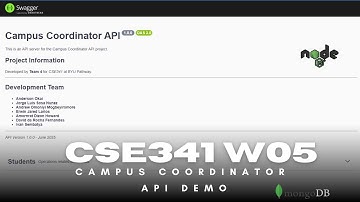 Campus Coordinator API - CSE 341 Project Deployment and CRUD Operations