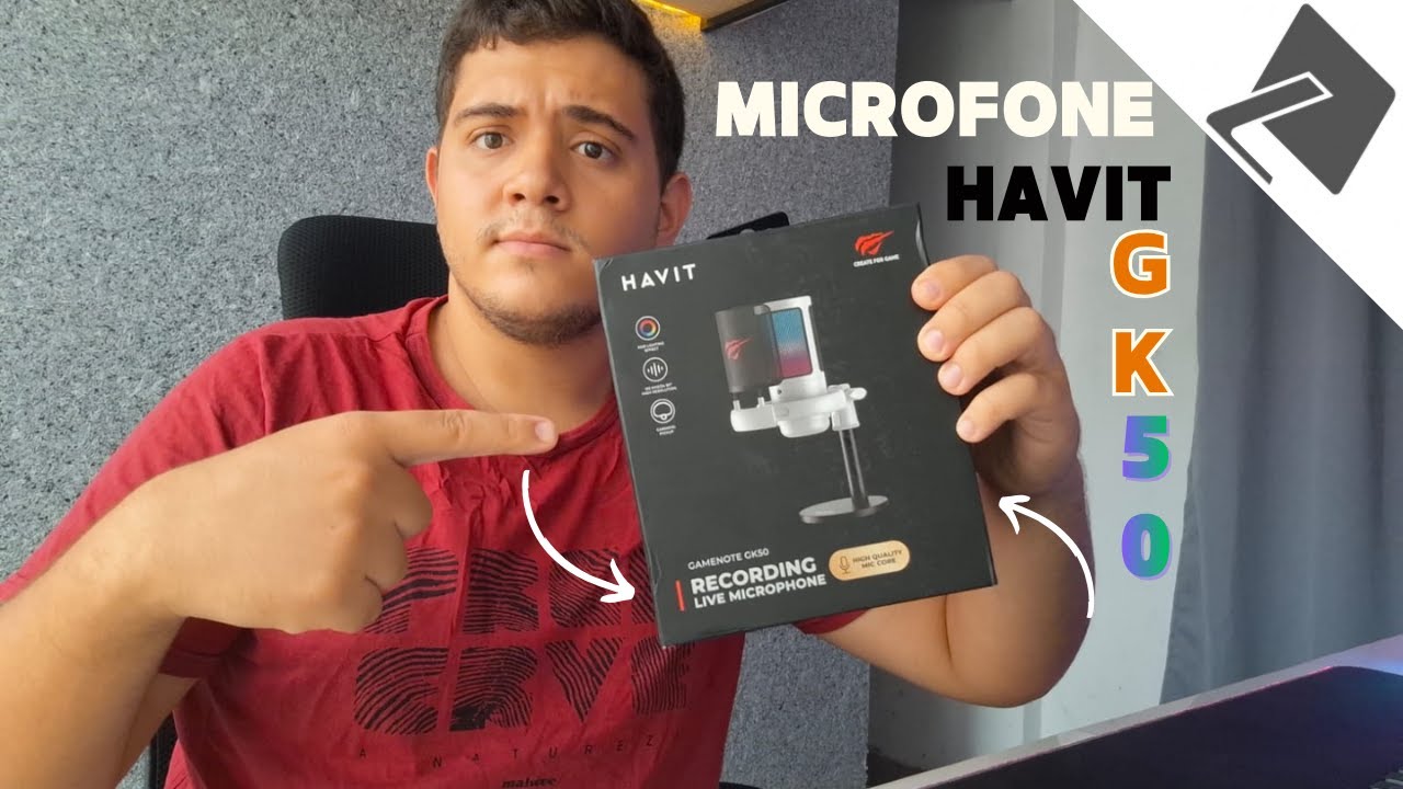 UNBOXING do Microfone HAVIT GK50 🎤 | Vale a Pena? Teste Completo e Primeiras Impressões!