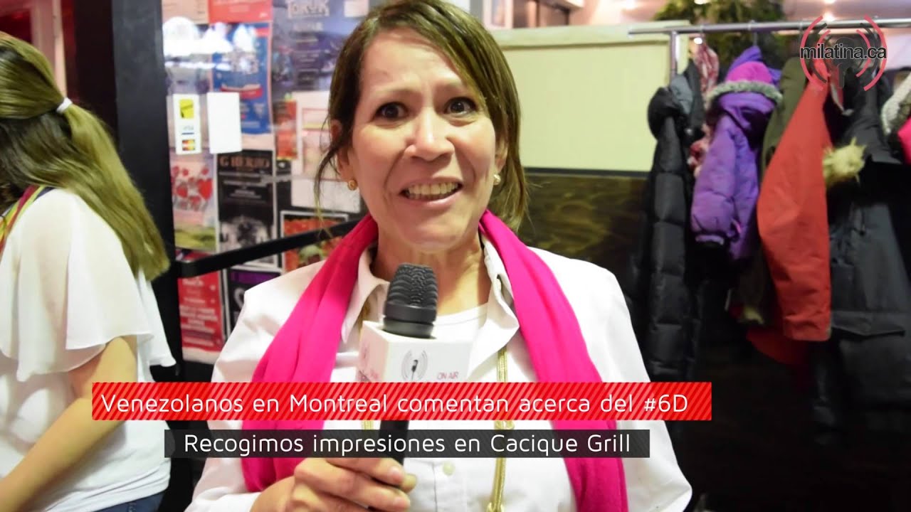 Venezolanos en Montreal comentan el #6D