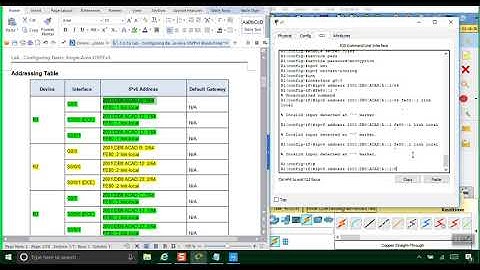 Lab Configuring Basic Single Area OSPFv3 2