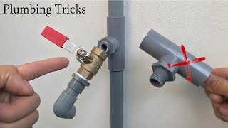 Plumber near me told me how to install valve on pvc pipes and fix broken thread without cutting pipe