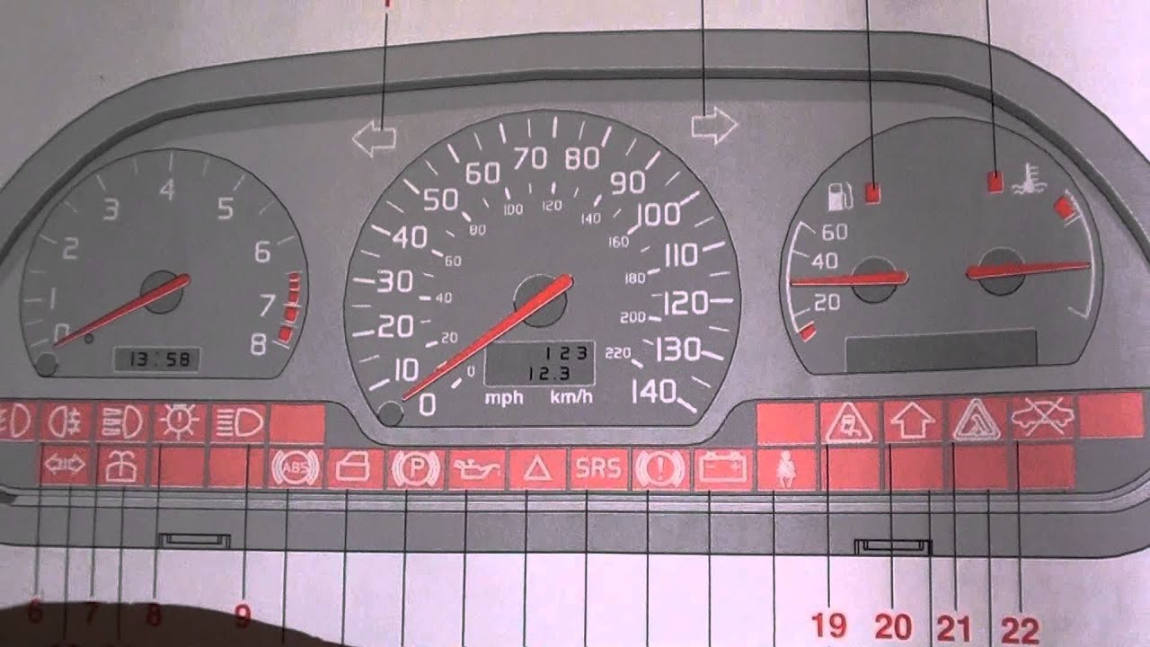 Volvo S40 V40 SRS Airbag Warning Light How To Turn Off