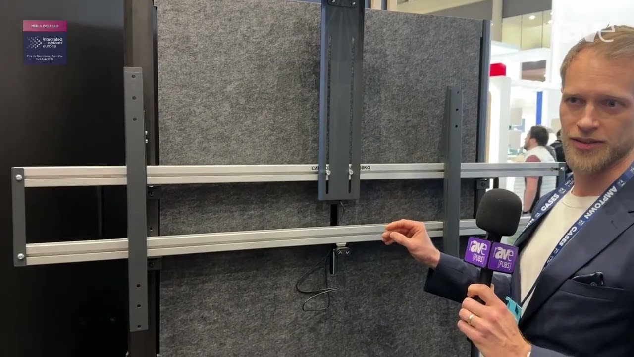 ISE 2026: SMS Smart Media Solutions Shows Ever1000 Mobile MultiMount PRO Motorized Display Stand