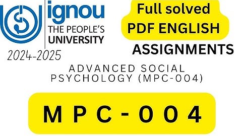 MPC-004 SOLVED ASSIGNMENT 2024-25 mpc 4 solved assignment
