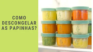 Como descongelar papinha de frutas?