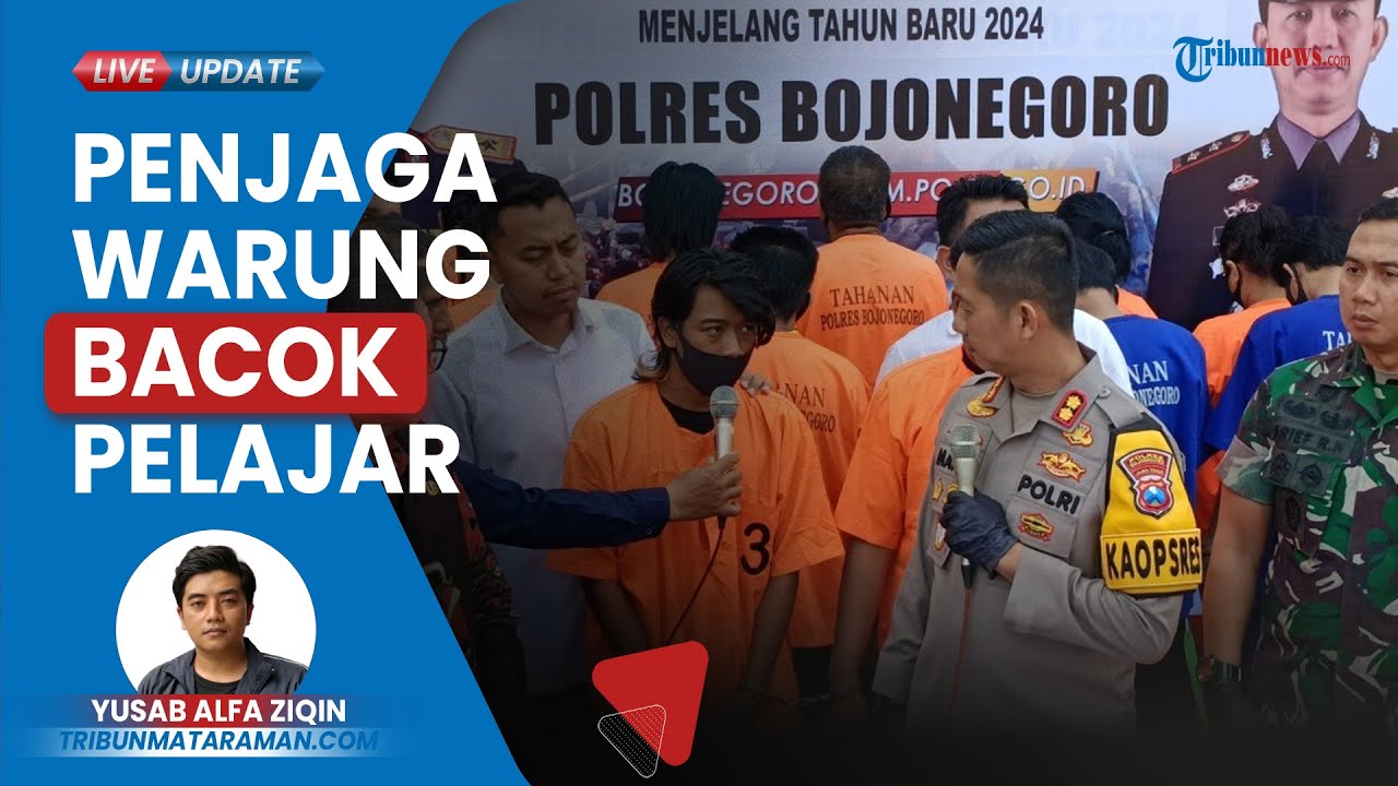 Satreskrim Polres Bojonegoro Amankan 7 Pelaku Pembacokan Seorang Pelajar di Jalan Bojoengoro-Dander