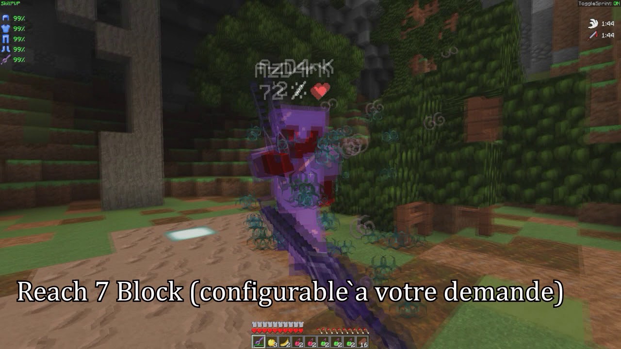 LE PREMIER CHEAT POUR SKILLPVP [ 7 BLOCKS REACH & ANTI-KB]