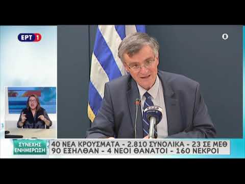 Τσιόδρας: 4 νέοι θάνατοι και 40 νέα κρούσματα