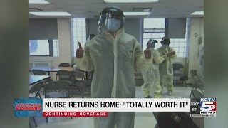 Local nurse returns home after working in chronic care facility in New York