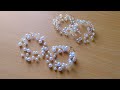 意外と簡単！パールシャワーピアスを作りました♪How to make pearl shower earrings.