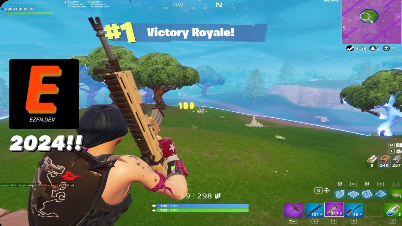 OG Fortnite in 2024!!! EZFN Project Gameplay (Stretched Resolution 1440 x 1080) YouTube
