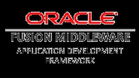 Oracle ADF Part 3