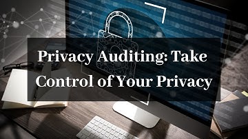 Privacy Auditing: Take  Control of Your Privacy