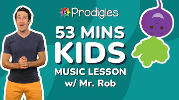 Music Lesson Compilation for Kids w/ Mr. Rob - Sing Solfege, Rhythm, Colors, Notes - Prodigies Music