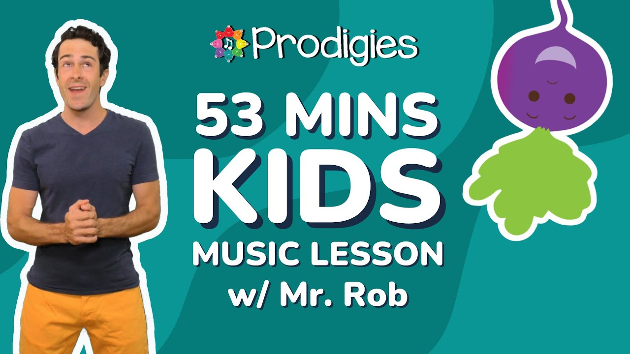 ⁣Music Lesson Compilation for Kids w/ Mr. Rob - Sing Solfege, Rhythm, Colors, Notes - Prodigies Music