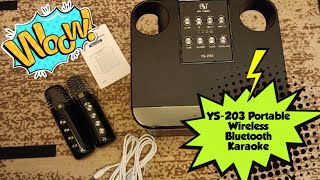 YS-203 Wireless Bluetooth Karaoke Speaker