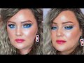 Awesome Mix Vol 1 Guardians of the Galaxy makeup tutorial with matching earrings | 80s Editorial