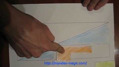 Missing square puzzle - Optical Illusion Triangle Paradox